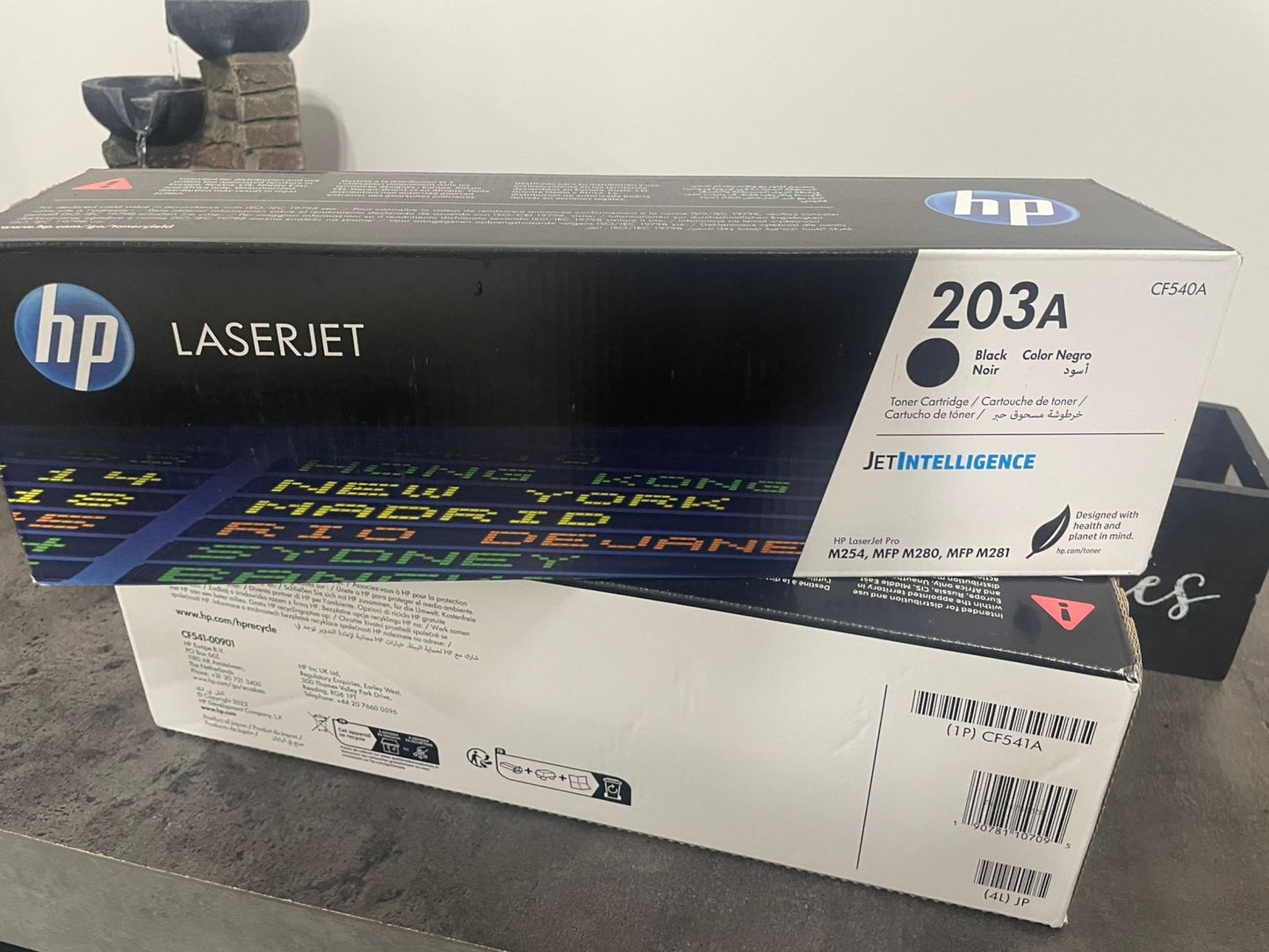 HP 203A Complete 4-Color Toner Set (CF540A/CF541A/CF542A/CF543A)