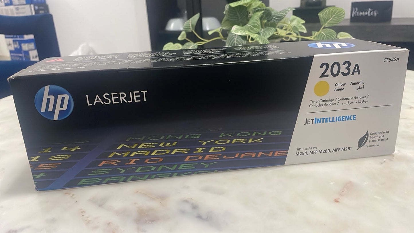 HP 203A Yellow Toner Cartridge (CF542A)